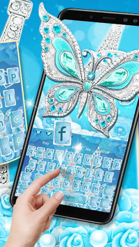 Crystal Diamond Butterfly Keyboard for PC screenshot 2