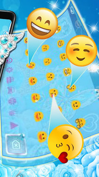 Crystal Diamond Butterfly Keyboard for PC screenshot 3