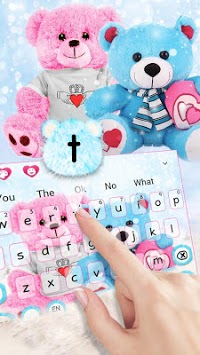 Cute Teddy Bear Couple Love Keyboard for PC screenshot 2