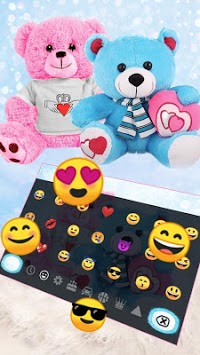 Cute Teddy Bear Couple Love Keyboard for PC screenshot 3