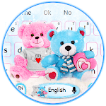 Cute Teddy Bear Couple Love Keyboard for PC