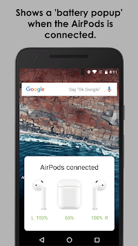AirBuds Popup Free - airpod battery app (1st gen) for PC screenshot 1