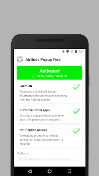 AirBuds Popup Free - airpod battery app (1st gen) for PC screenshot 3