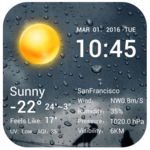Desktop Weather Clock Widget for PC