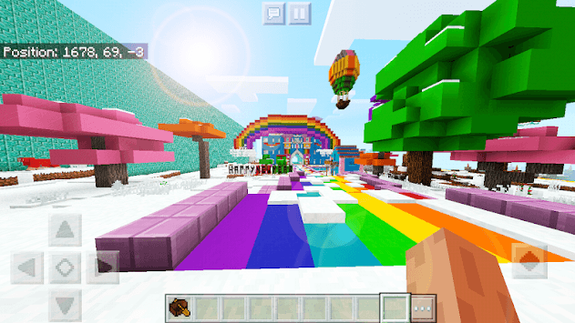 Pink World Minecraft Game for Girls for PC screenshot 2