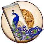 Gold Peacock Diamond 2D Theme for PC