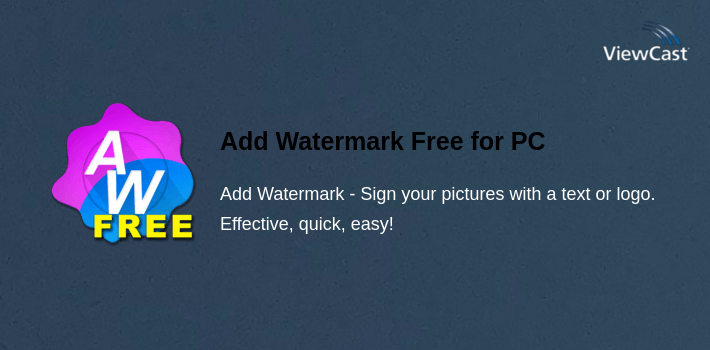 Add Watermark Free for PC screenshot