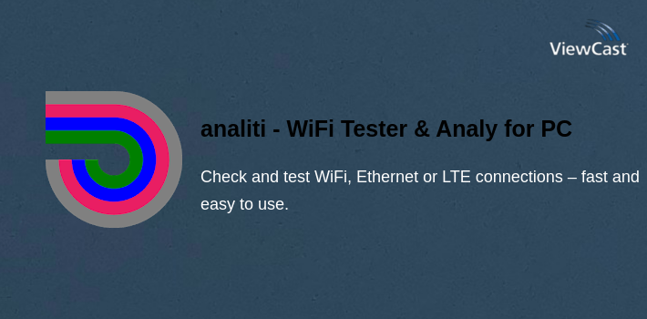 analiti - WiFi Tester & Analyzer for PC screenshot