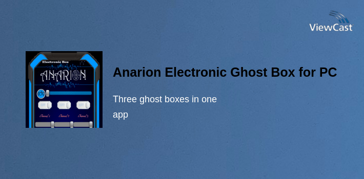 Anarion Electronic Ghost Box for PC screenshot