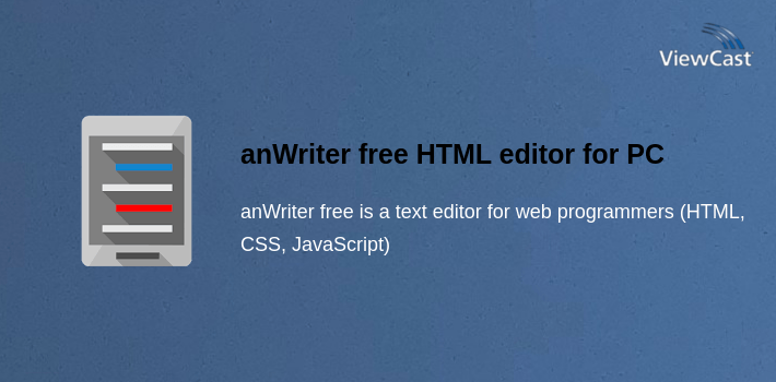 anWriter free HTML editor for PC screenshot