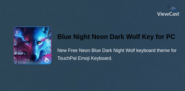 Download Blue Night Neon Dark Wolf Keyboard Theme for PC / Windows ...