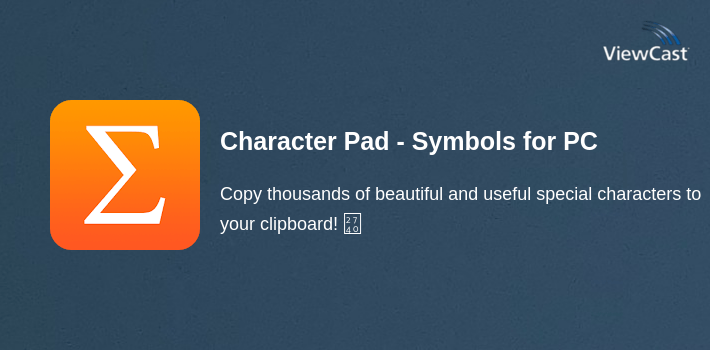 Character Pad - Symbols for PC screenshot