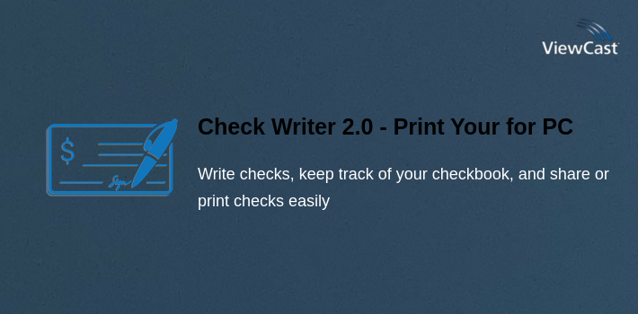 Check Writer 2.0 - Print Your Checks at Home for PC screenshot
