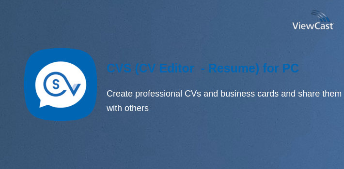 CVS (CV Editor  - Resume) for PC screenshot