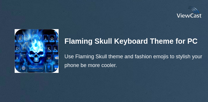 Flaming Skull Keyboard Theme for PC screenshot