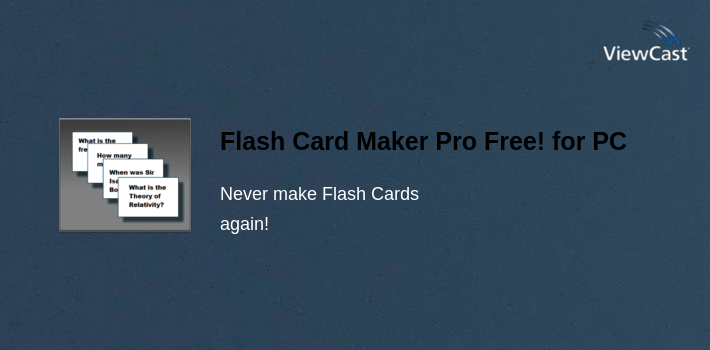 Flash Card Maker Pro Free! for PC screenshot
