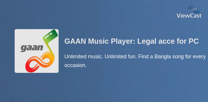 GAAN Music Player: Legal access to Bangla songs for PC screenshot