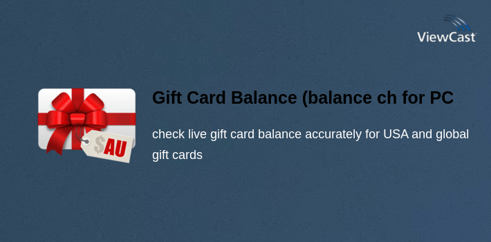 Gift Card Balance (balance check of gift cards) for PC screenshot