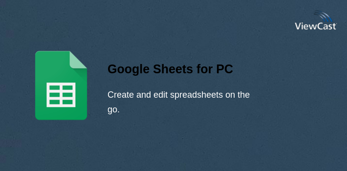 Google Sheets for PC screenshot
