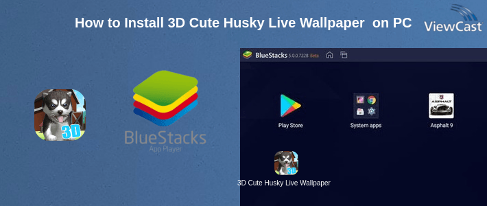 How to Install 3D Cute Husky Live Wallpaper theme on PC