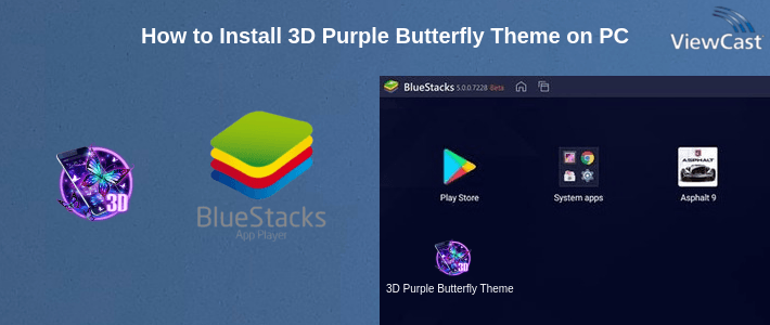 How to Install 3D Purple Butterfly Theme on PC How to Install 3D Purple Butterfly Theme on PC
