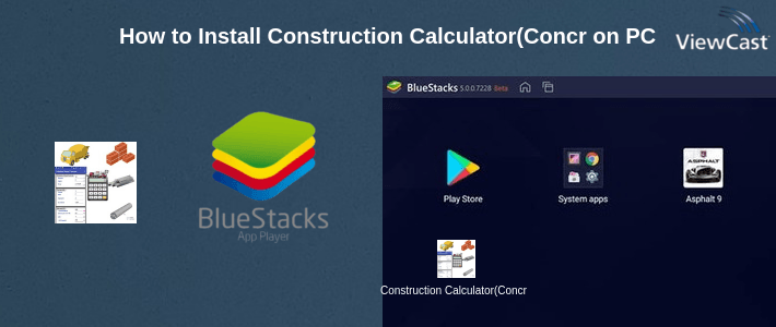How to Install Construction Calculator(Concrete,Steel,Bricks etc) on PC