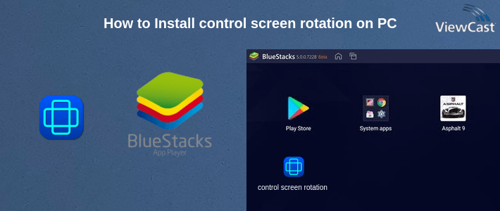 How to Install control screen rotation on PC