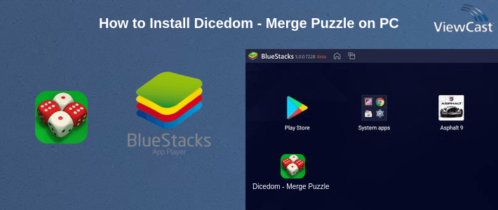 How to Install Dicedom - Merge Puzzle on PC