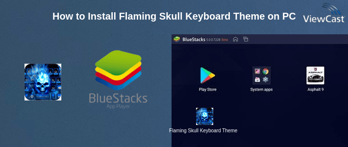 How to Install Flaming Skull Keyboard Theme on PC