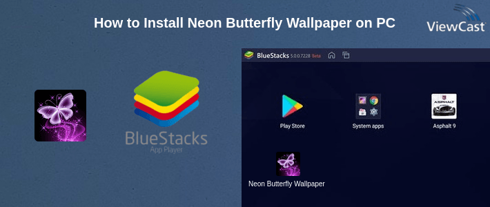 How to Install Neon Butterfly Wallpaper on PC