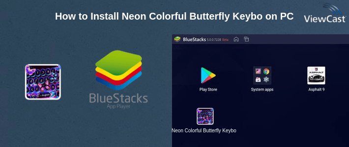 How to Install Neon Colorful Butterfly Keyboard Theme on PC