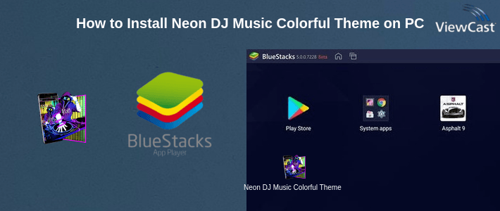 How to Install Neon DJ Music Colorful Theme on PC