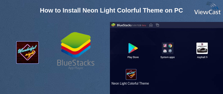 How to Install Neon Light Colorful Theme on PC