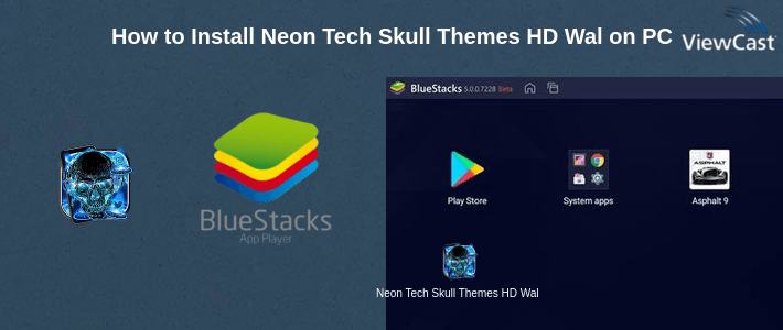 How to Install Neon Tech Skull Themes HD Wallpapers 3D icons on PC
