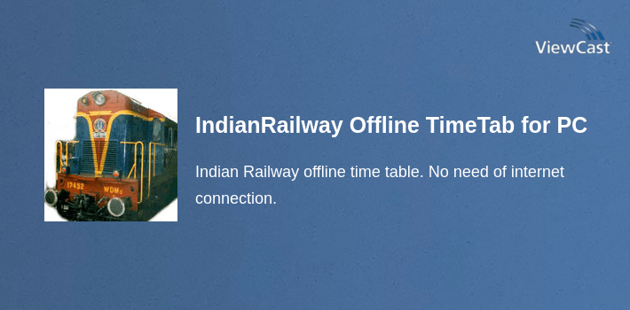 IndianRailway Offline TimeTabl for PC screenshot