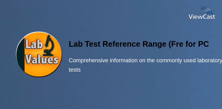 Lab Test Reference Range (Free & Offline) for PC screenshot