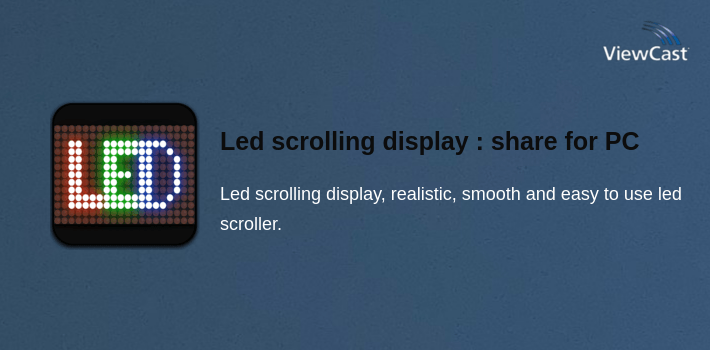 Led scrolling display : share led messages for PC screenshot