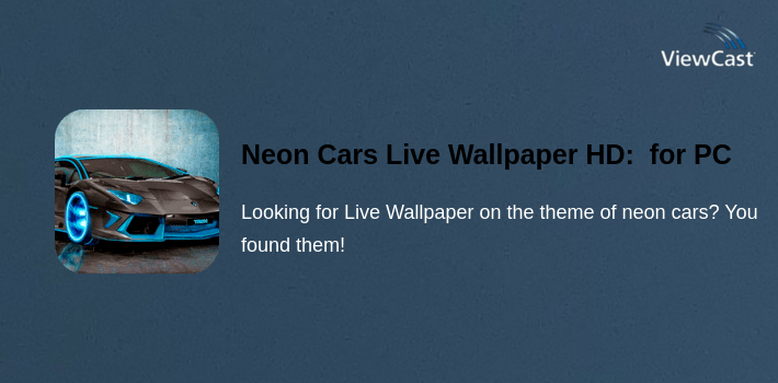 Neon Cars Live Wallpaper HD: backgrounds & themes for PC screenshot