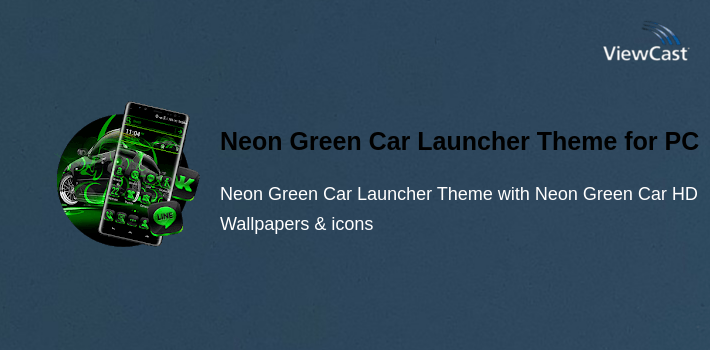 Neon Green Car Launcher Theme for PC screenshot