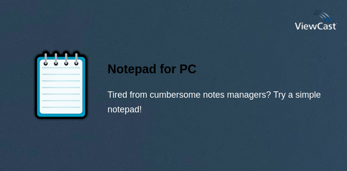 Notepad for PC screenshot