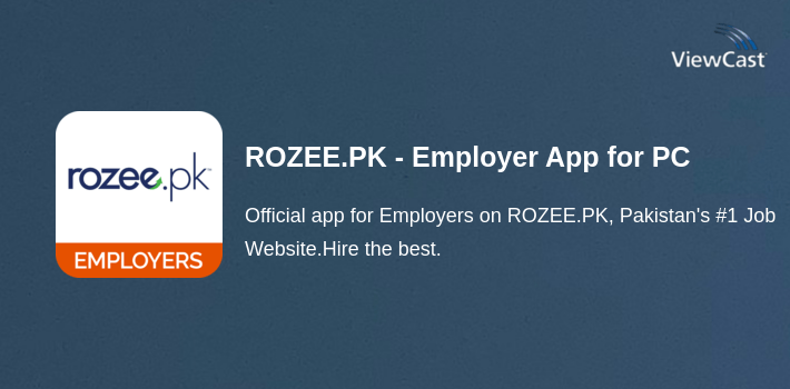 Pakistan Razee Rahoo Download ROZEE.PK - Employer App for PC / Windows / Computer