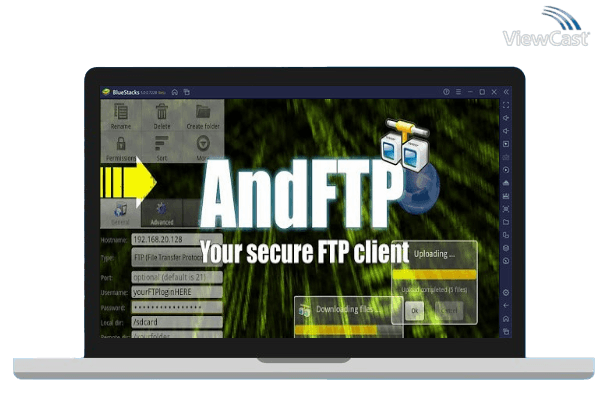 Run AndFTP (your FTP client) on PC Run AndFTP (your FTP client) on PC