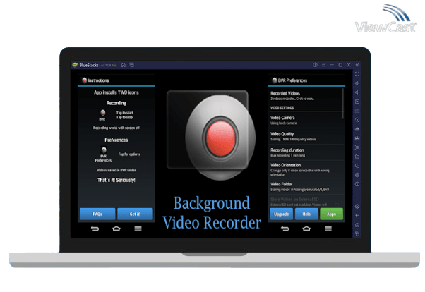 Run Background Video Recorder on PC Run Background Video Recorder on PC