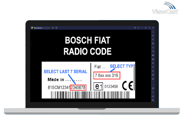Run Bosch Fiat Radio Code Decoder on PC Run Bosch Fiat Radio Code Decoder on PC