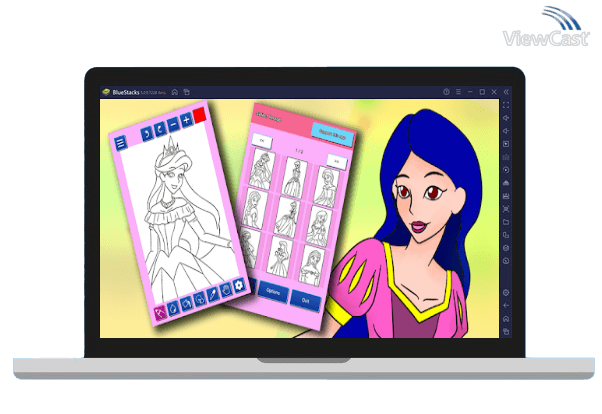 Run Coloring Page - Princess on PC