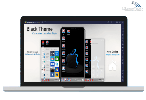 Run Dark Black Theme For Computer Launcher on PC
