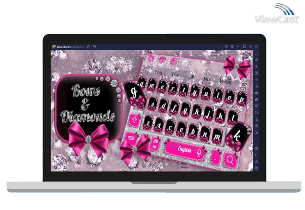 Run Diamond Bowknot Glitter Keyboard Theme on PC