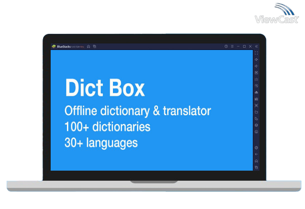 Run Dictionary Offline - Dict Box on PC