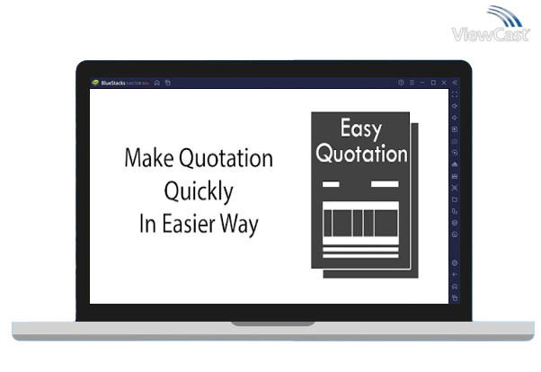 Run Easy Quotation on PC