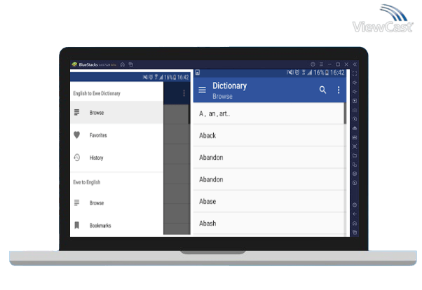 Run Ewe Dictionary on PC